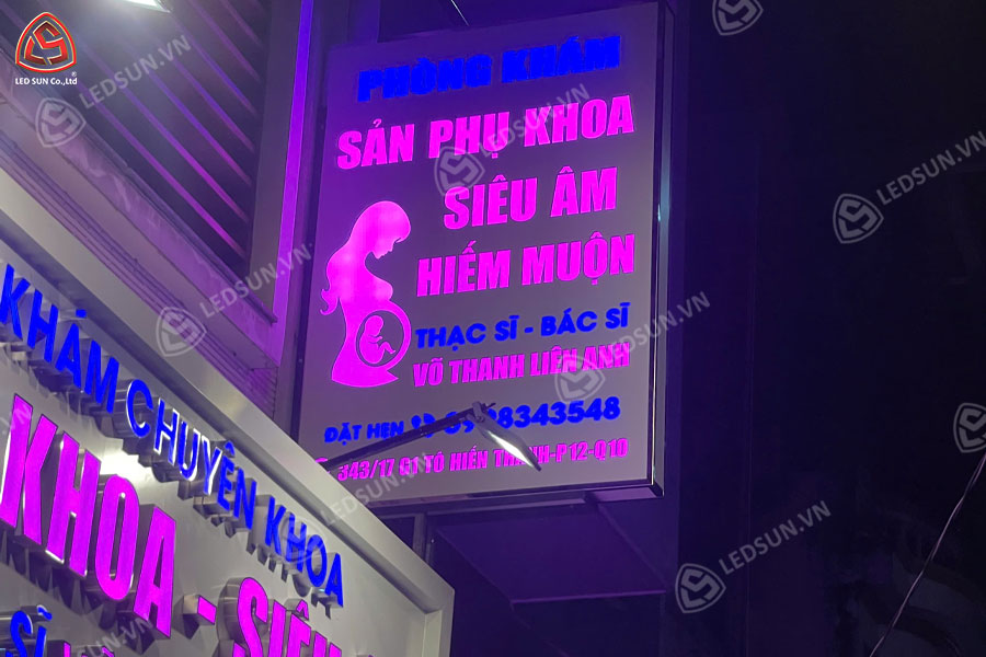 hộp đèn alu âm bản