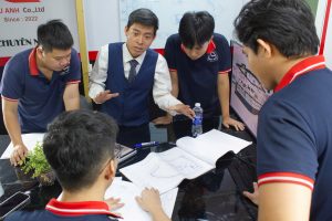 Team Led Sun lên ý tưởng thiết kế khi làm bảng hiệu quận 8