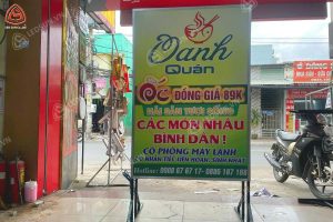 Làm bảng hiệu Quận 11 dạng hộp đèn có chân