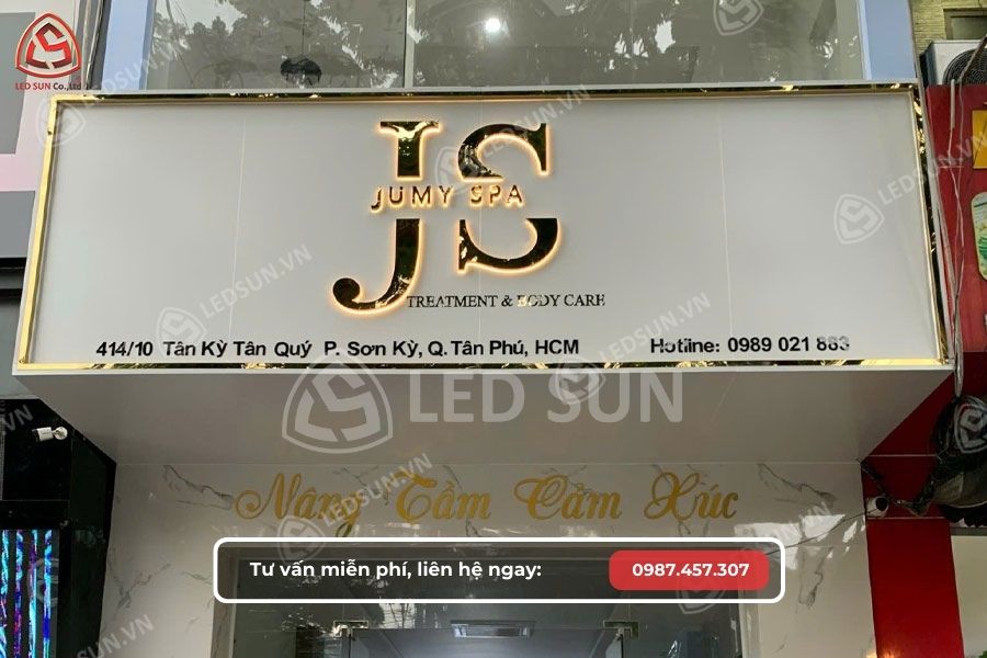 mẫu bảng hiệu spa