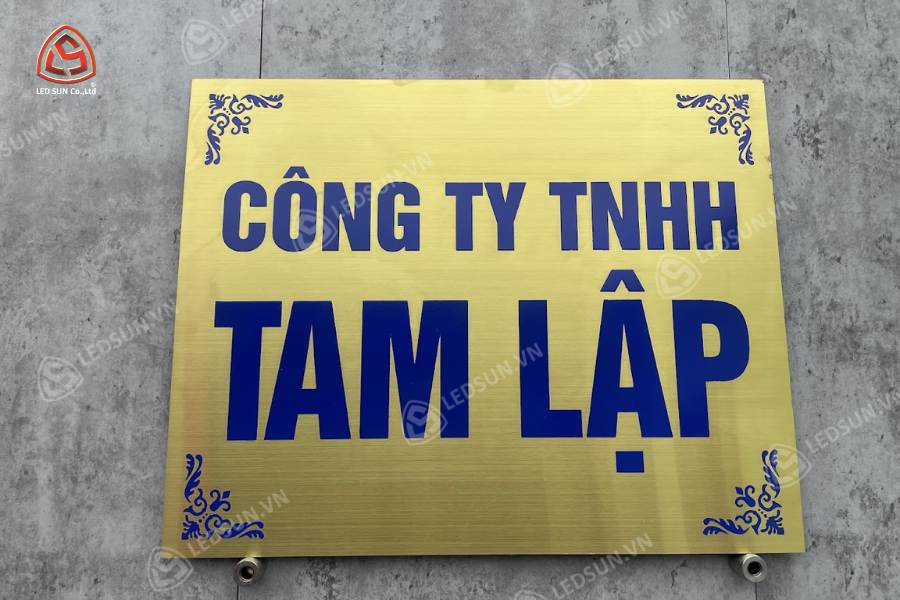 dịch vụ làm bảng inox ăn mòn