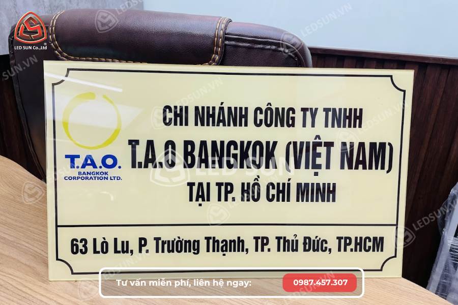 Biển số nhà mica dán decal 