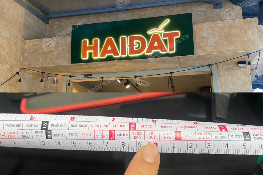 bảng hiệu hợp phong thuỷ