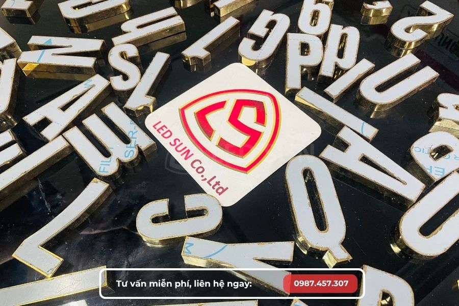 Gia công chữ inox quận Bình Tân