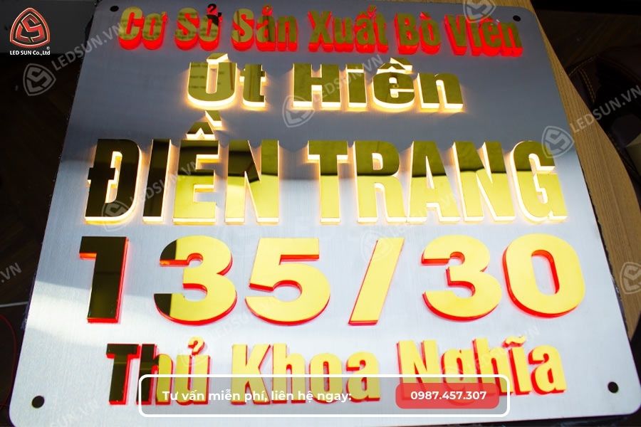 Làm bảng tên công ty quận Tân Phú