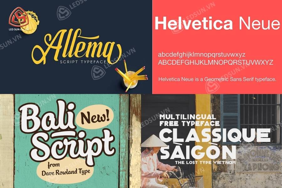 Font Chữ quảng cáo