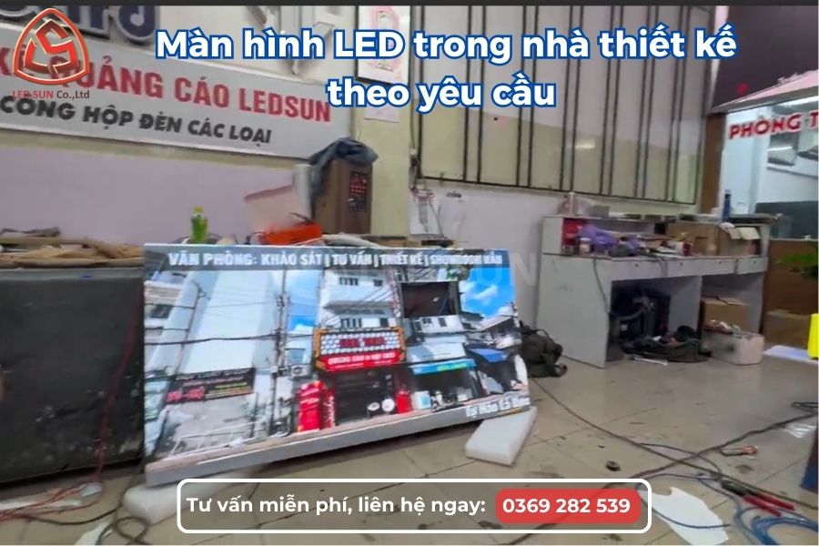 Màn hình LED trong nhà thiết kế theo yêu cầu