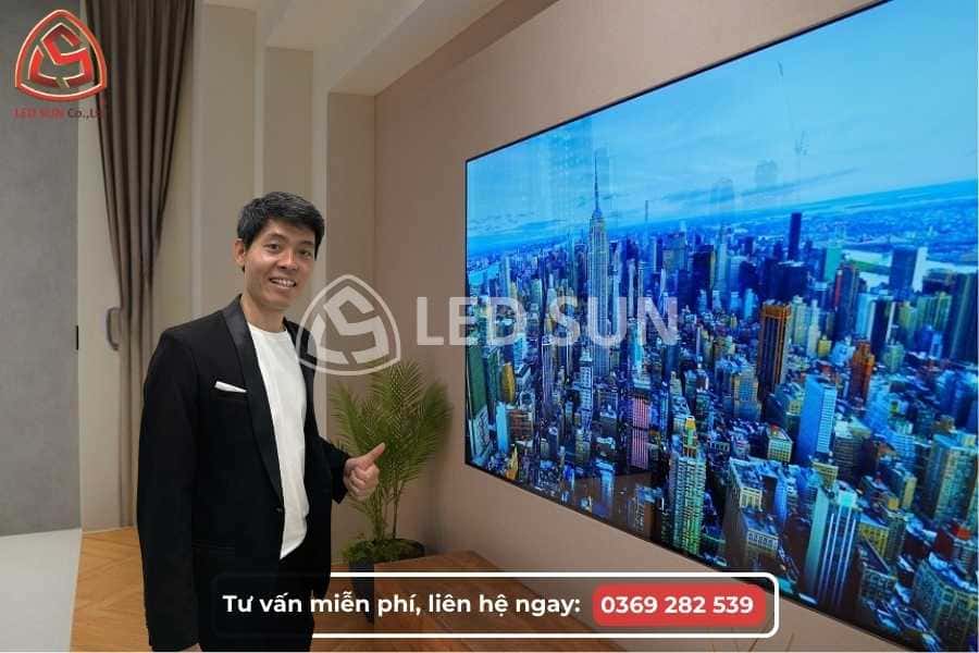 Thi công và hiệu chỉnh màn hình LED P1.66 trong nhà tại Led Sun